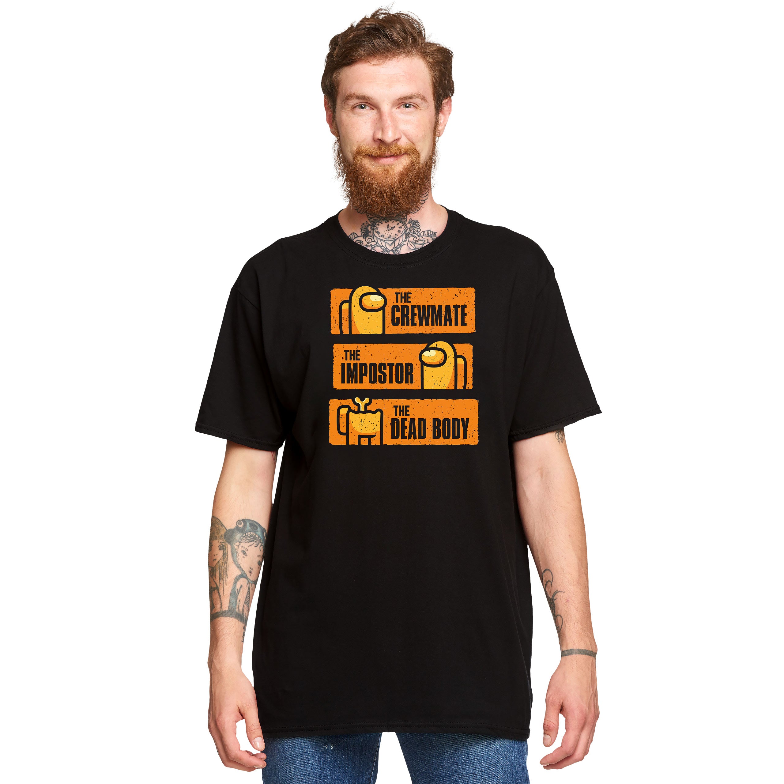 Image produit T-shirt Impostor De la Vie à la Mort pour les fans d'Among Us noir