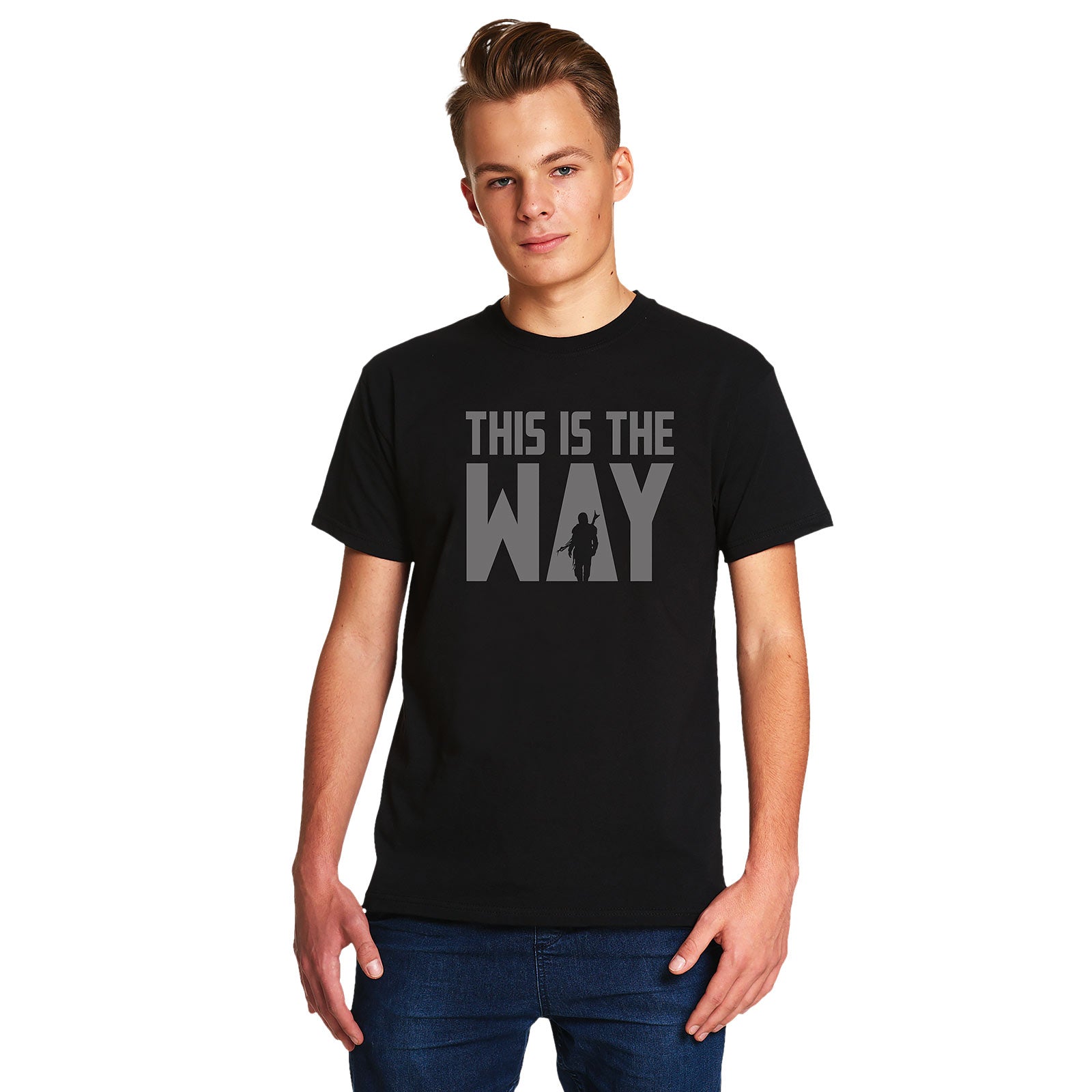 Image produit T-Shirt The Way pour les fans de Star Wars noir