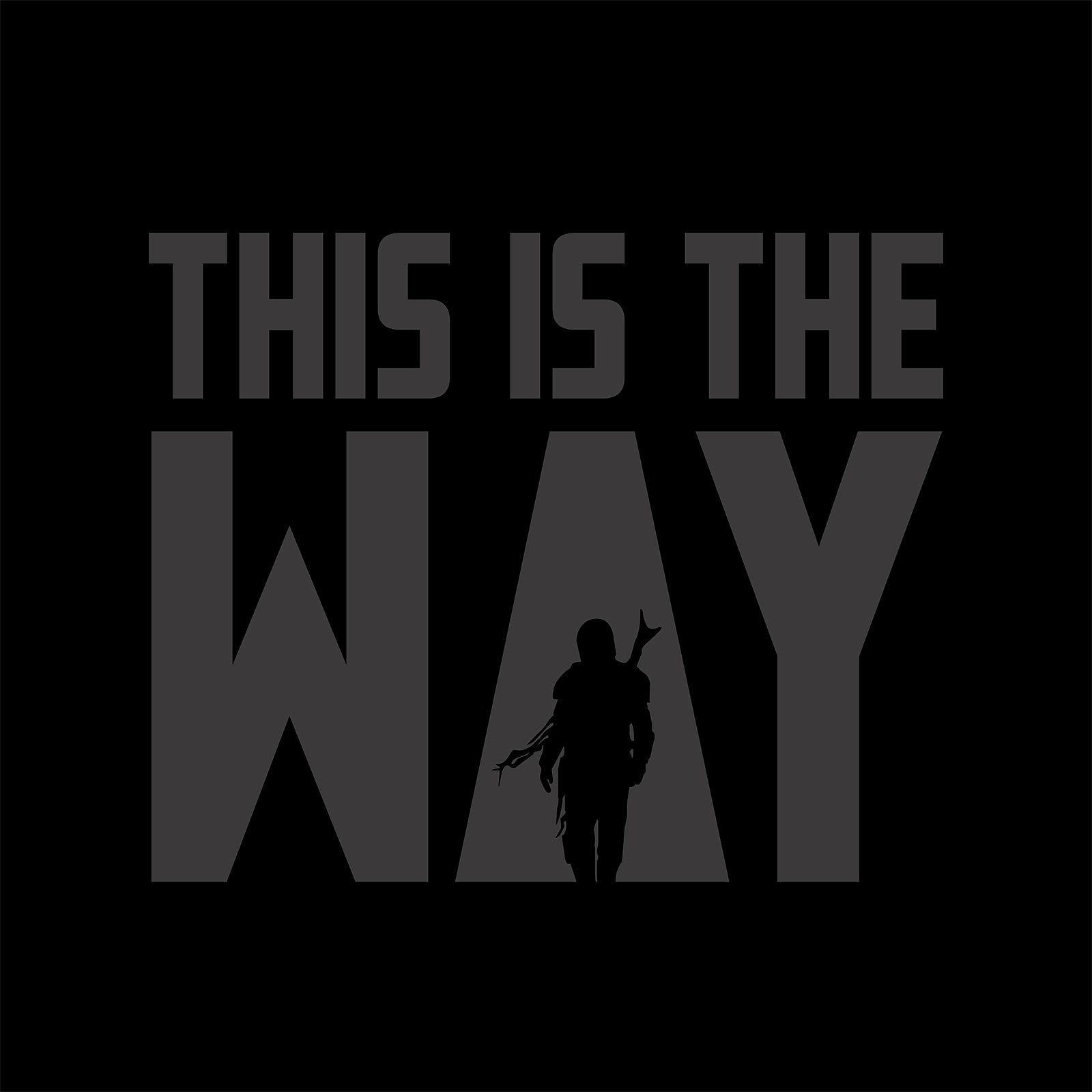 Image produit T-Shirt The Way pour les fans de Star Wars noir