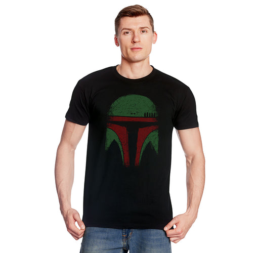 Image produit T-shirt Boba Face pour les fans de Star Wars noir
