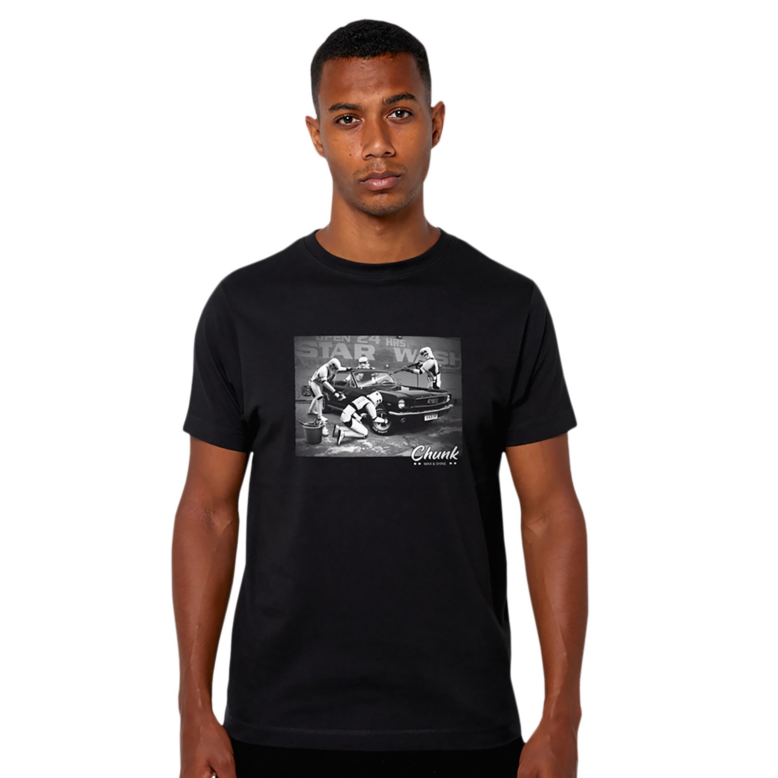 Image produit T-Shirt Star Wash pour les fans de Star Wars noir