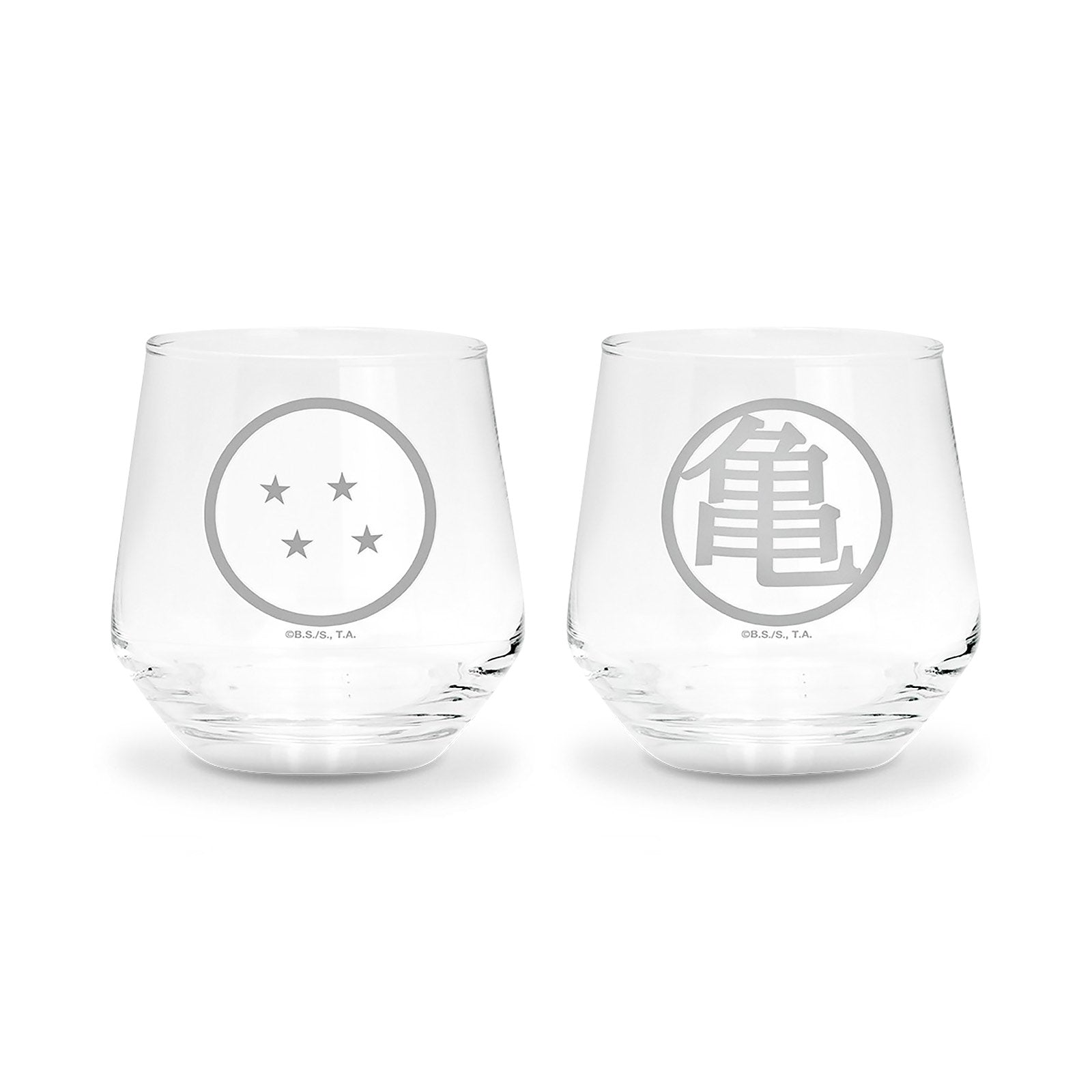 Image produit Dragon Ball Z - Kame et Dragon Balls Symbole Verres Set de 2