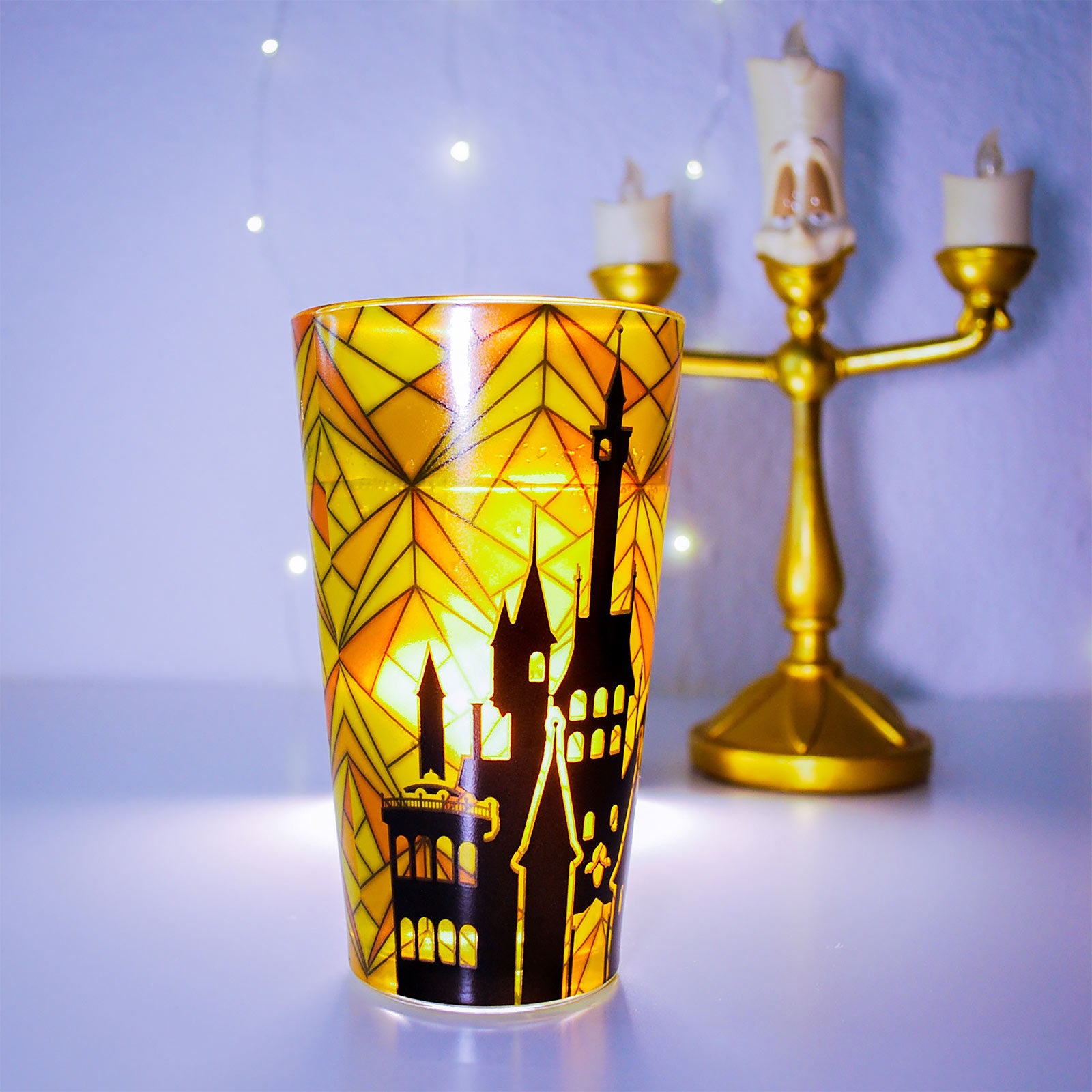 Image produit La Belle et la Bête - Verre Silhouette de Belle