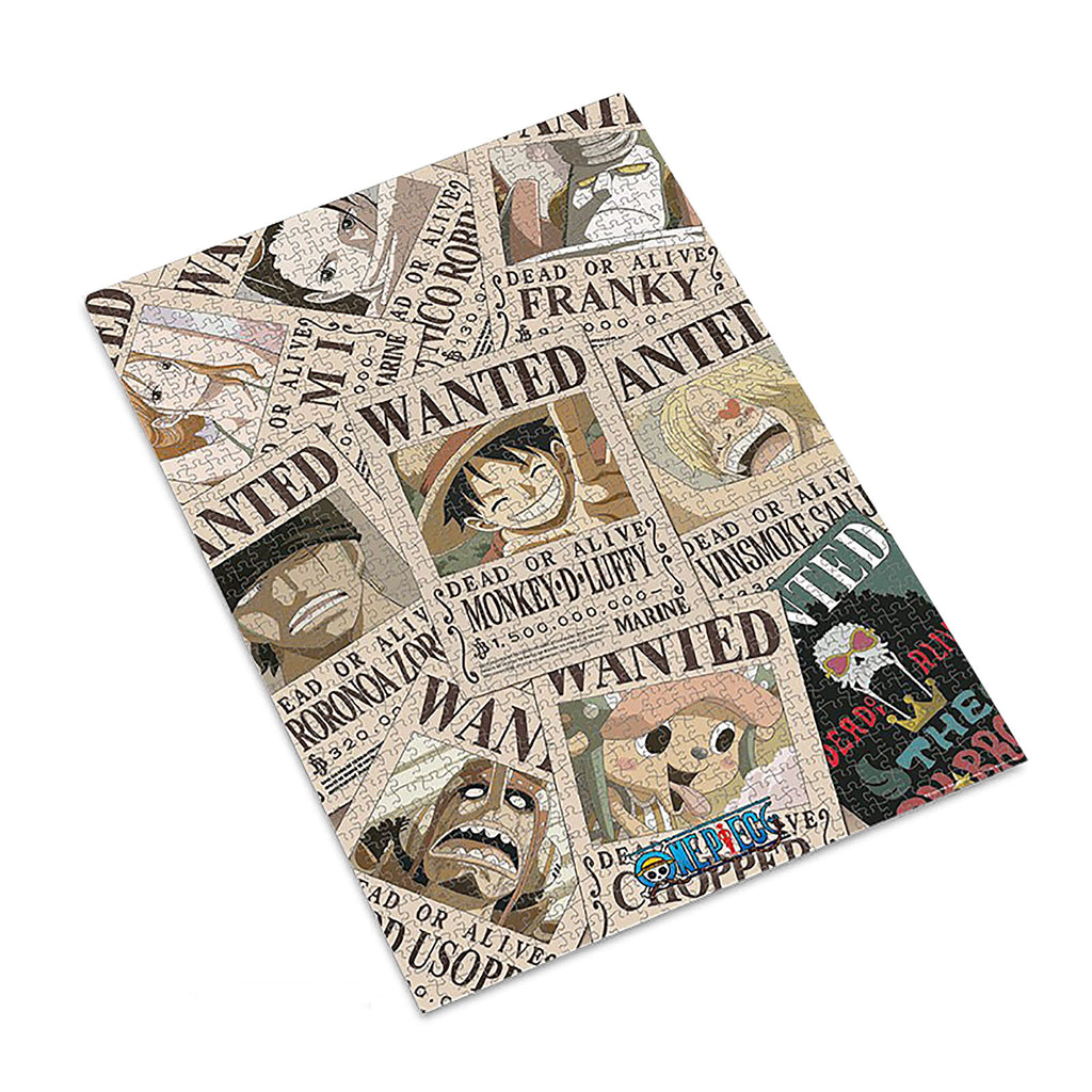 Image produit One Piece - Puzzle Wanted de l'équipage au Chapeau de Paille