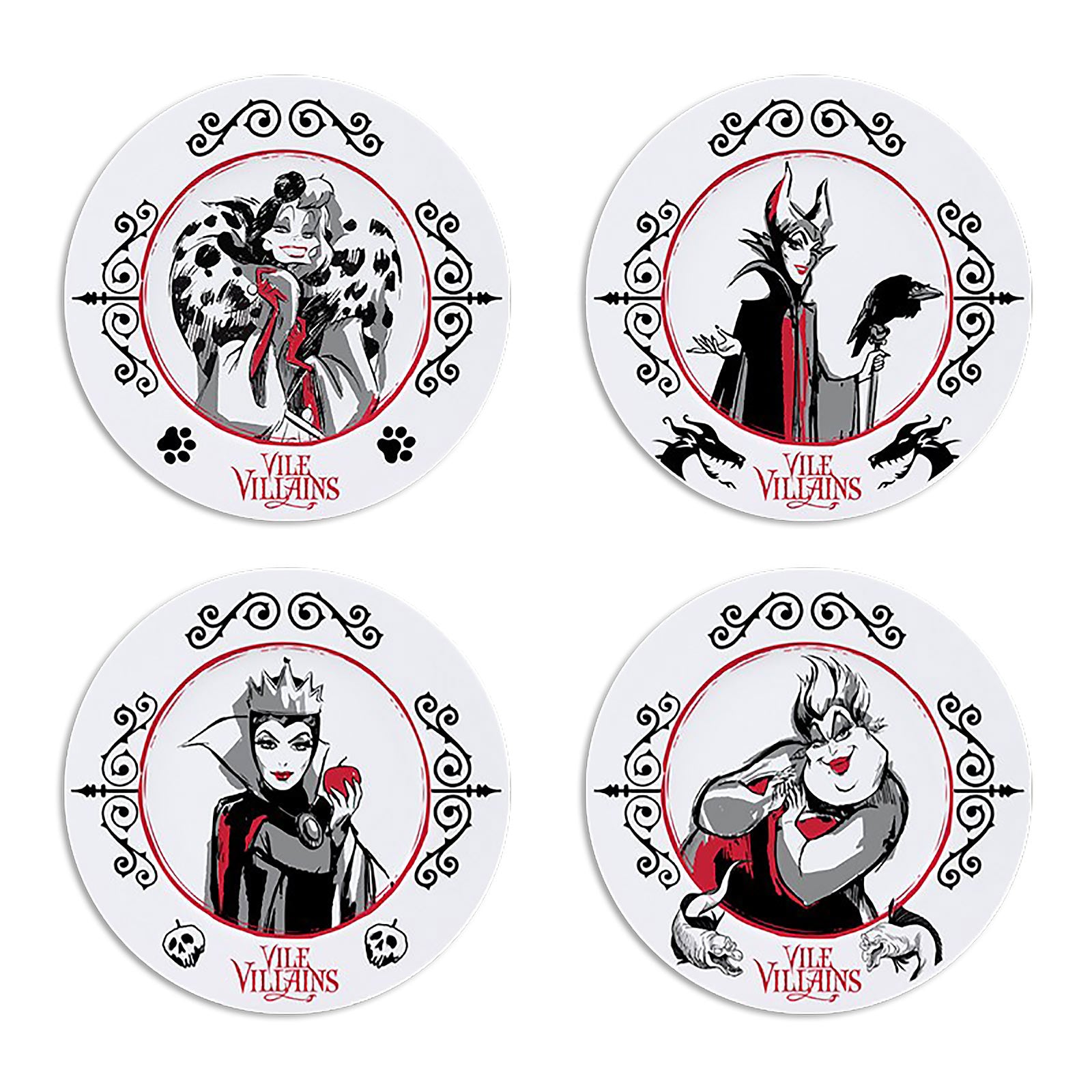 Image produit Ensemble de Assiettes Disney Villains