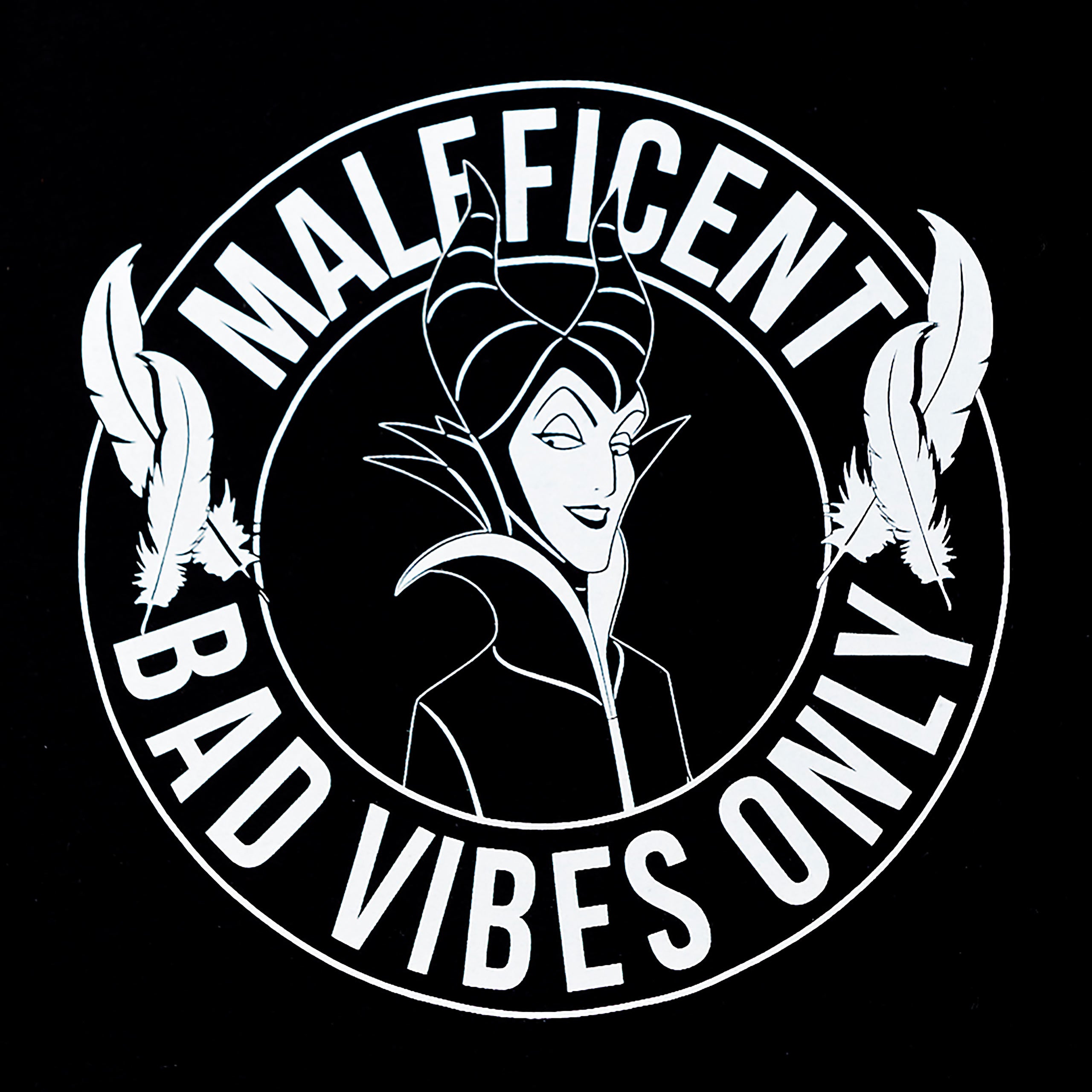 Image produit Maléfique - T-shirt femme Bad Vibes Only noir
