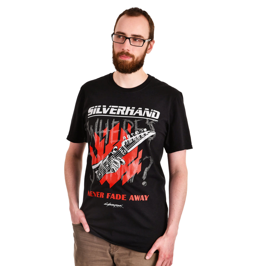 Image produit Cyberpunk 2077 - Johnny Fade Glow in the Dark T-shirt noir