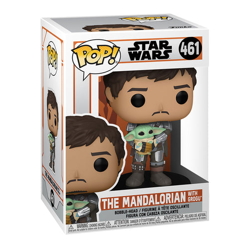 Image produit Mando avec Grogu Figurine Funko Pop - Star Wars The Mandalorian