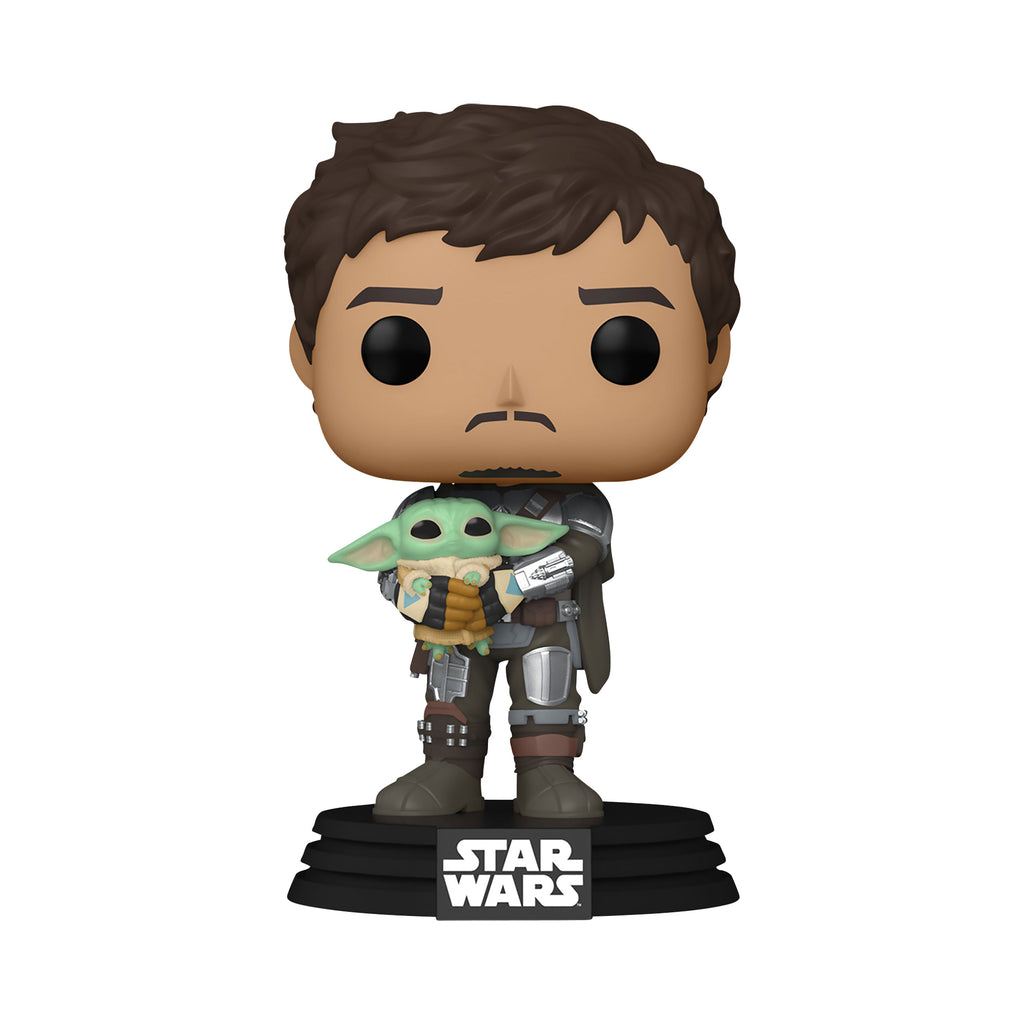 Product image Mando with Grogu Funko Pop Figure - Star Wars The Mandalorian