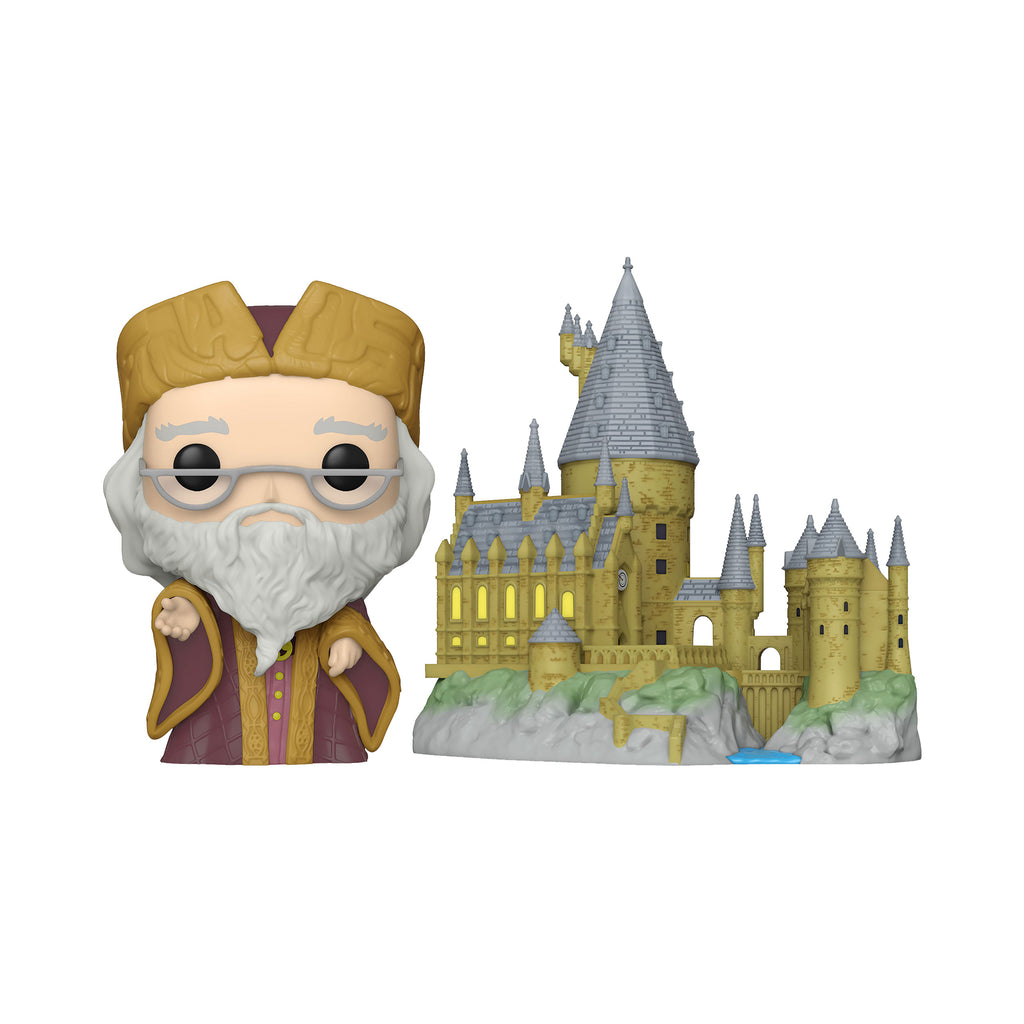 Image produit Harry Potter - Dumbledore avec la figurine Funko Pop du château de Poudlard