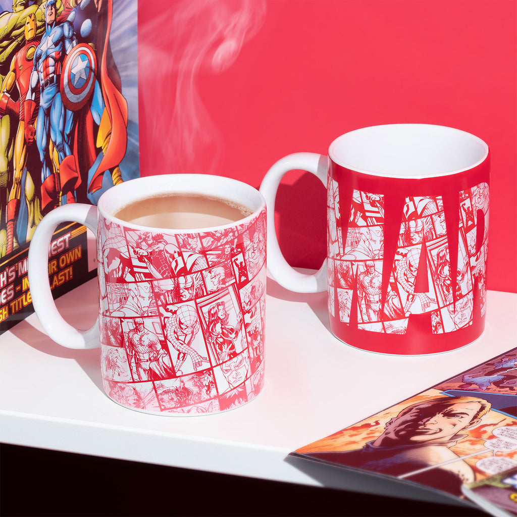 Image produit Marvel - Mug à effet thermique avec logo de bande dessinée