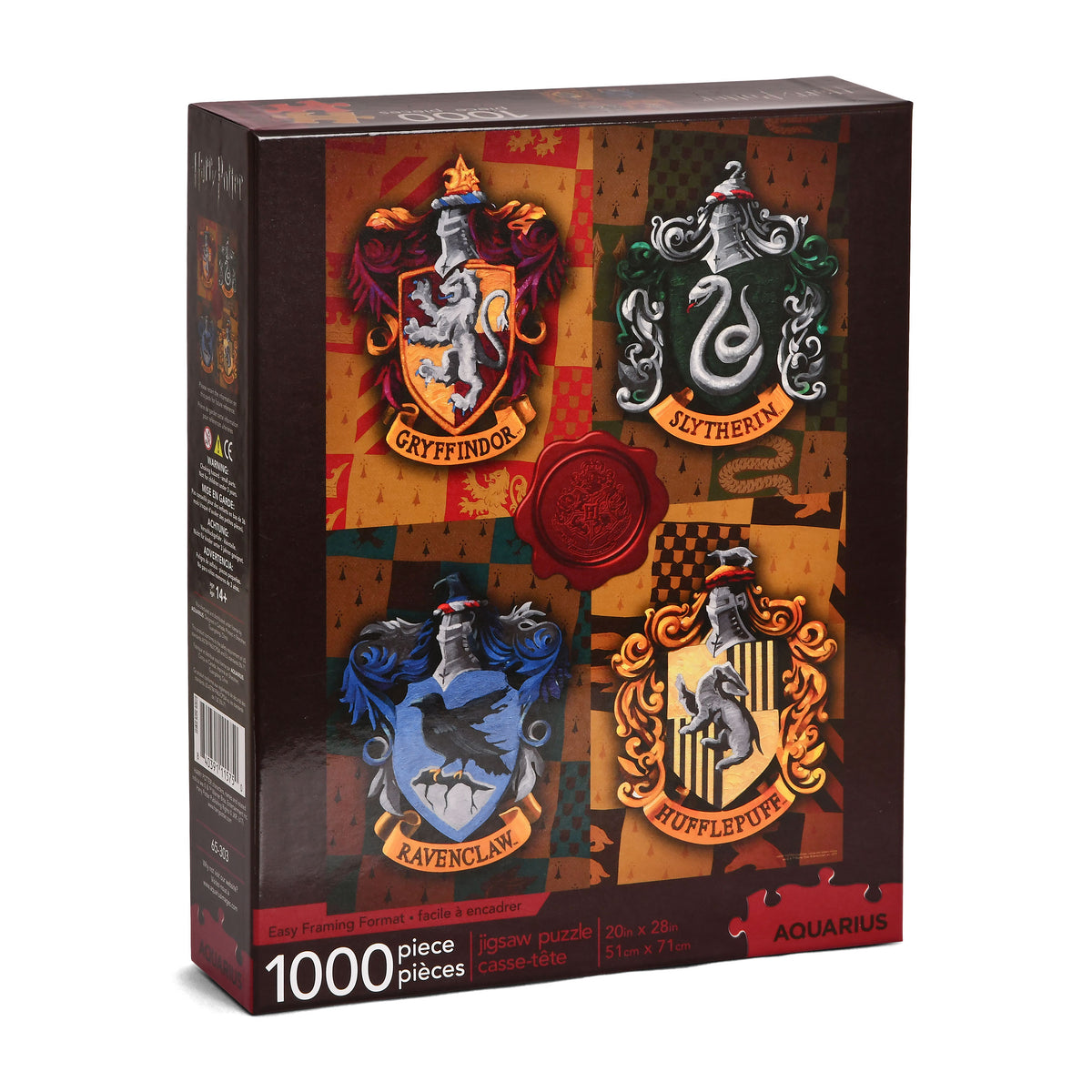 Product image Harry Potter - Hogwarts House Crests Puzzle 1000 Pieces