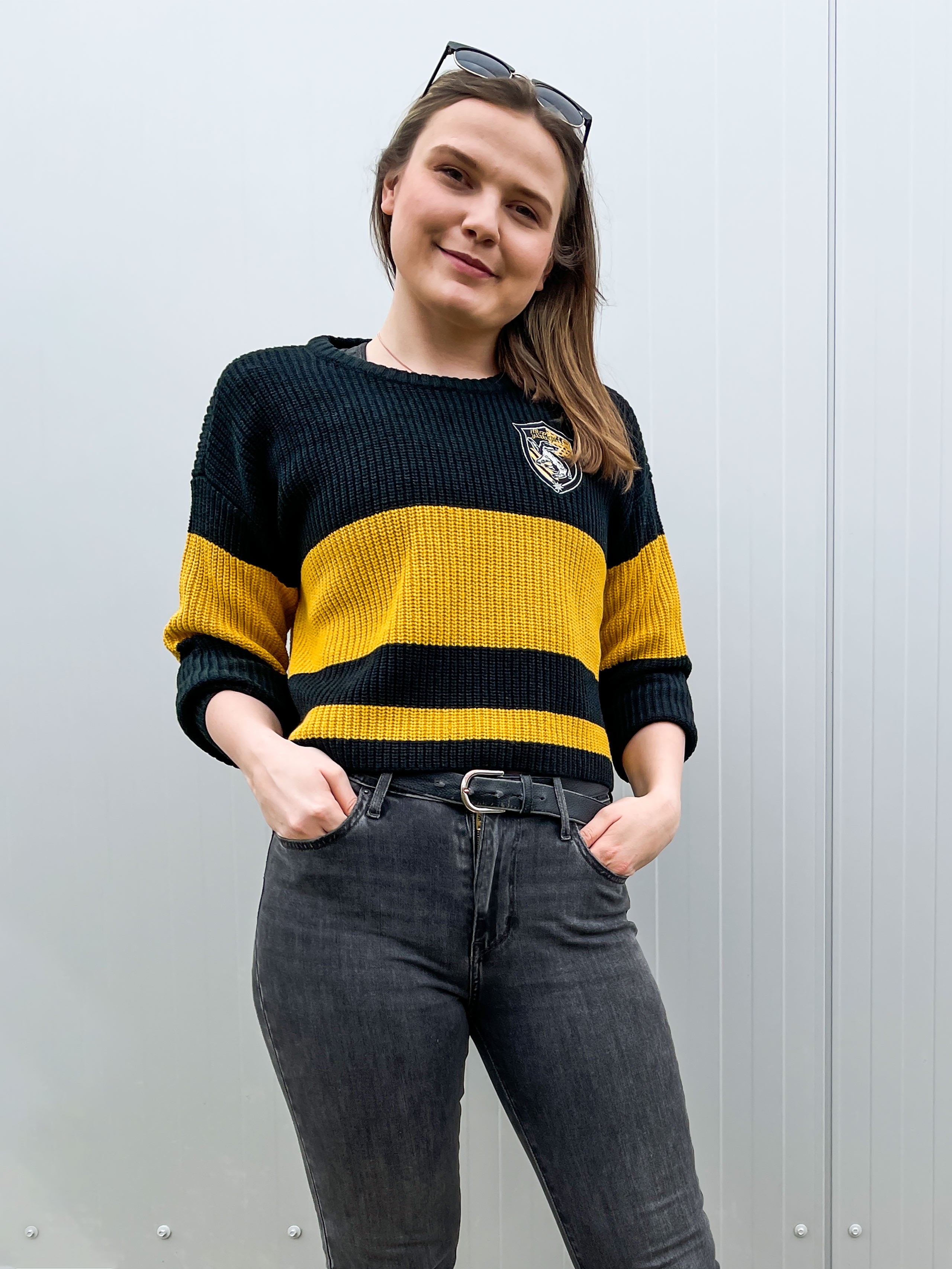 Image produit Harry Potter - Pull Crop Hufflepuff Femme