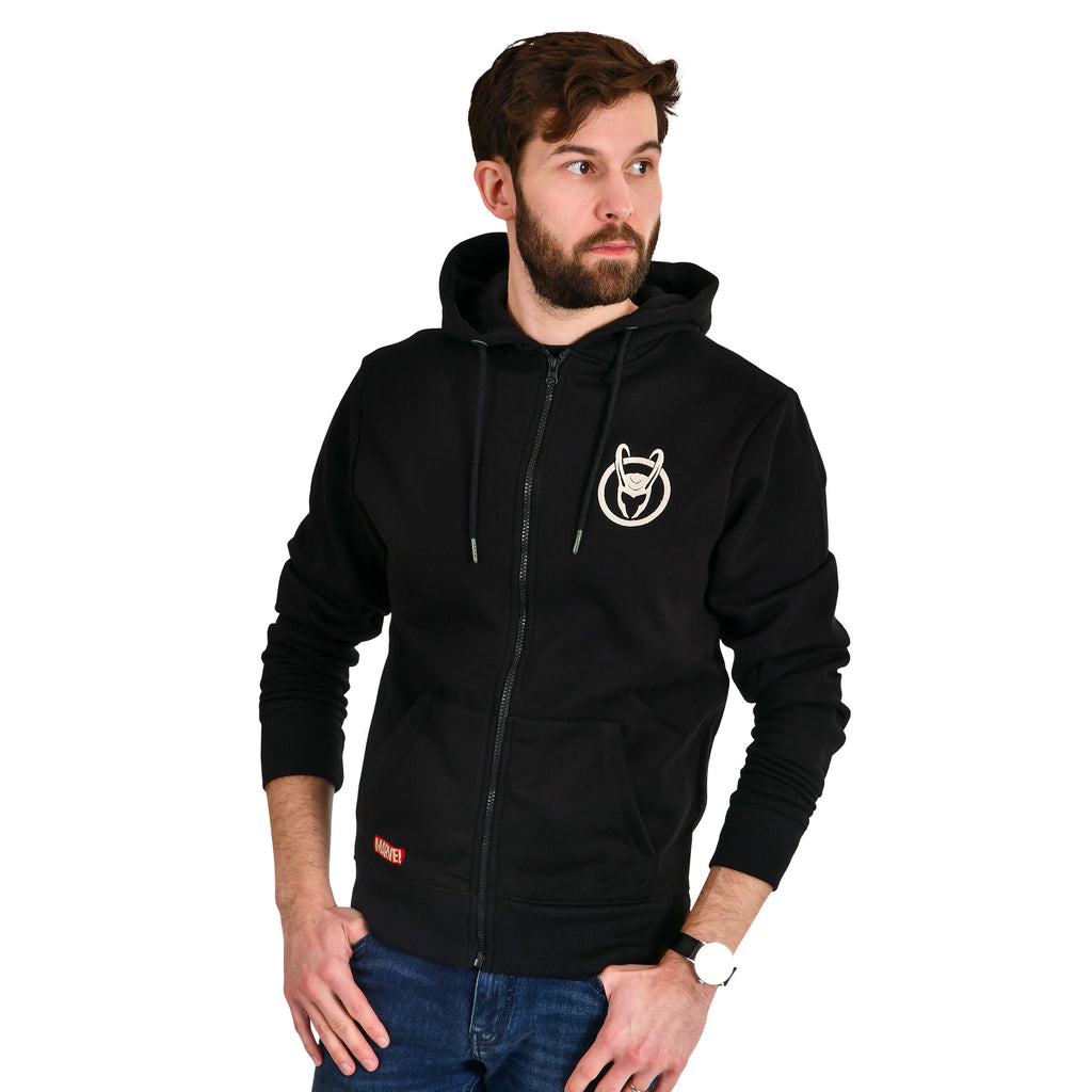 Image produit Loki - Badge Logo Sweat à capuche noir