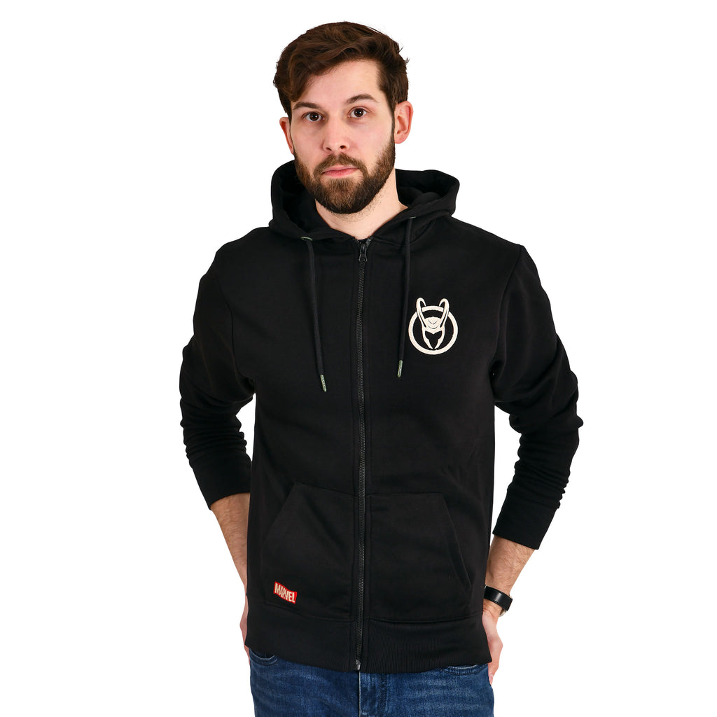 Image produit Loki - Badge Logo Sweat à capuche noir