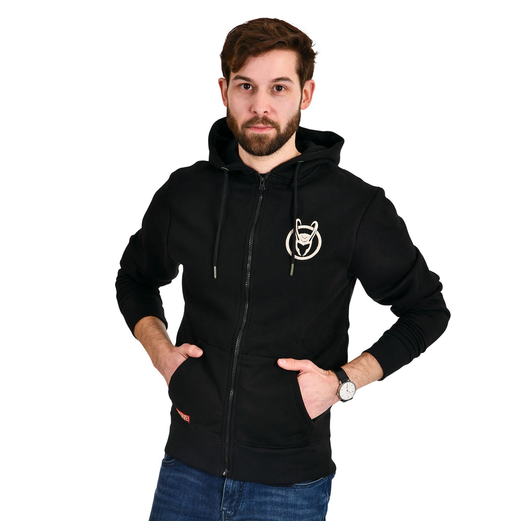 Image produit Loki - Badge Logo Sweat à capuche noir