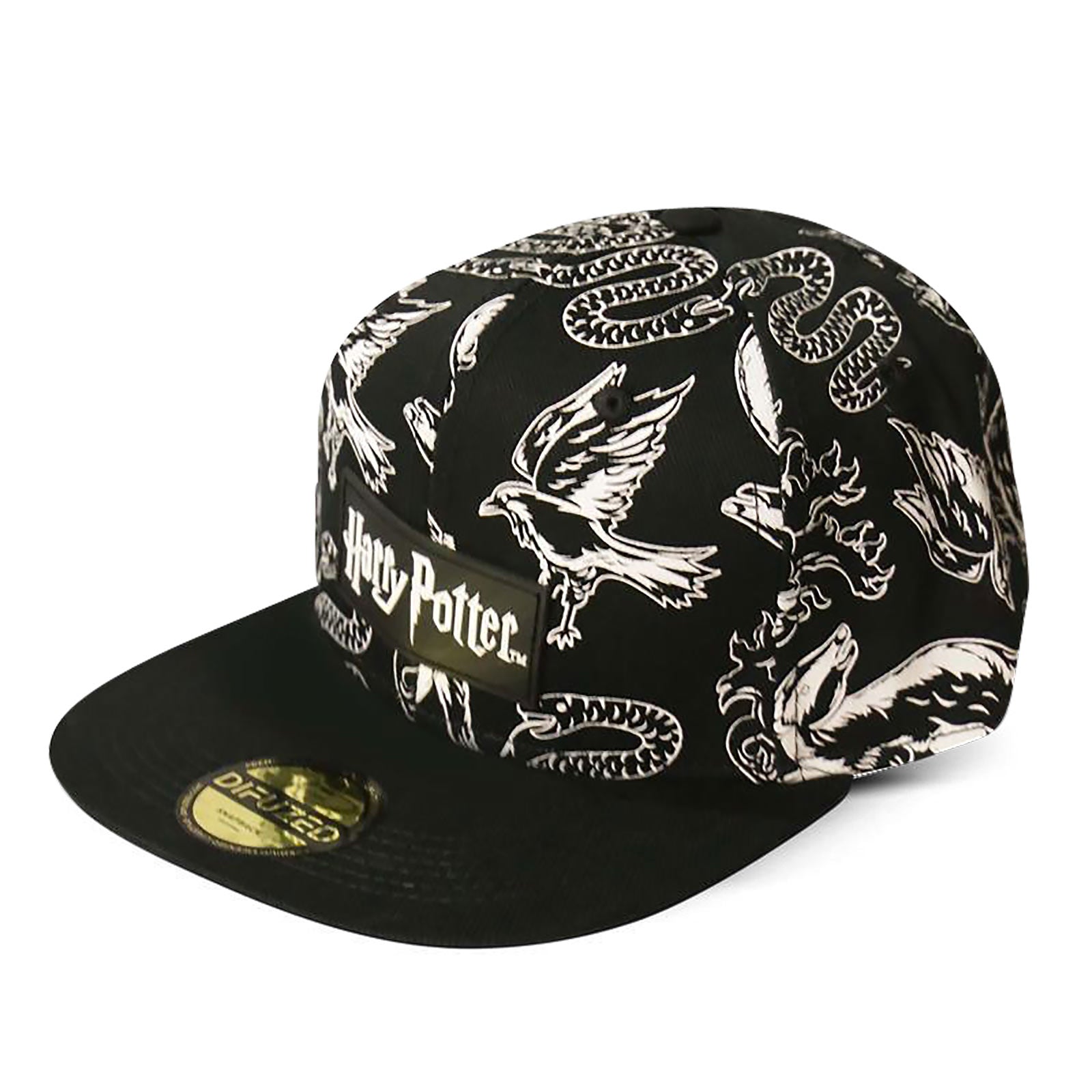 Product image Harry Potter - Hogwarts Coat of Arms Snapback Cap black-white
