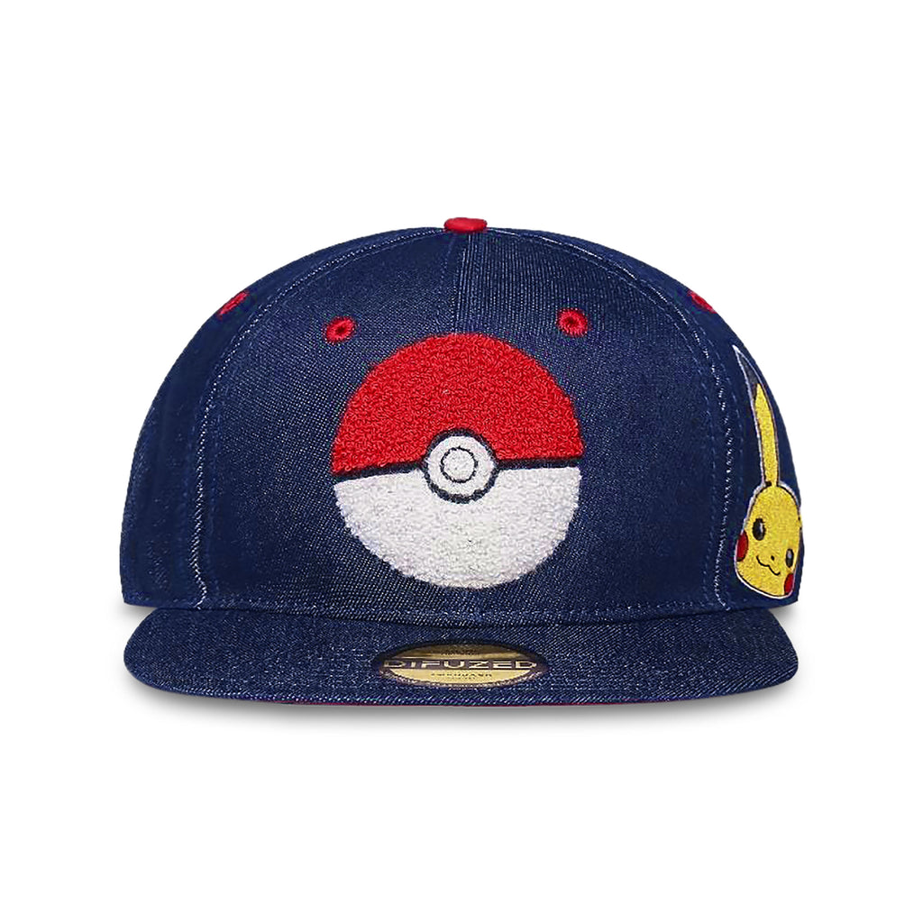 Image produit Pokemon - Casquette Snapback Pokeball bleue