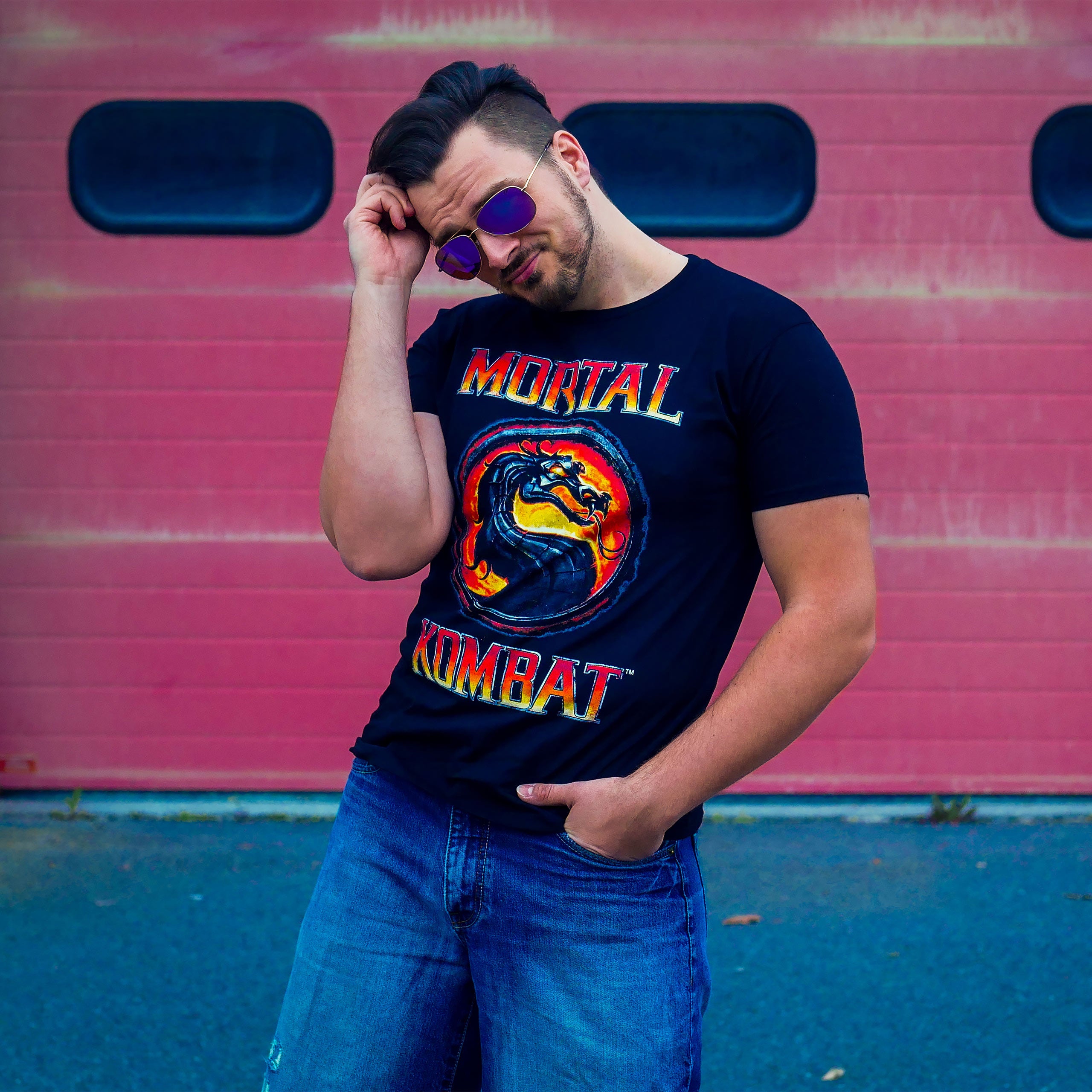Image produit Mortal Kombat - T-shirt logo noir