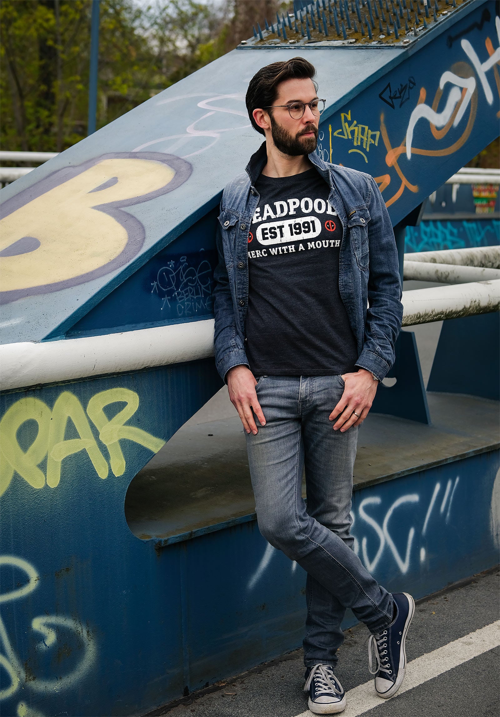 Image produit Deadpool - Est 1991 T-Shirt gris