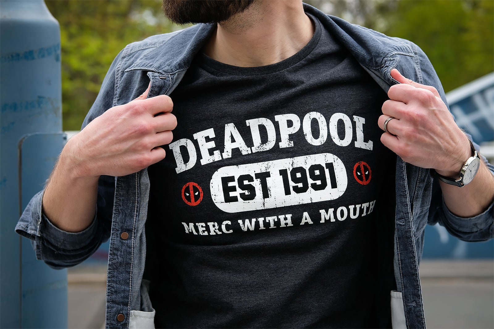 Image produit Deadpool - Est 1991 T-Shirt gris