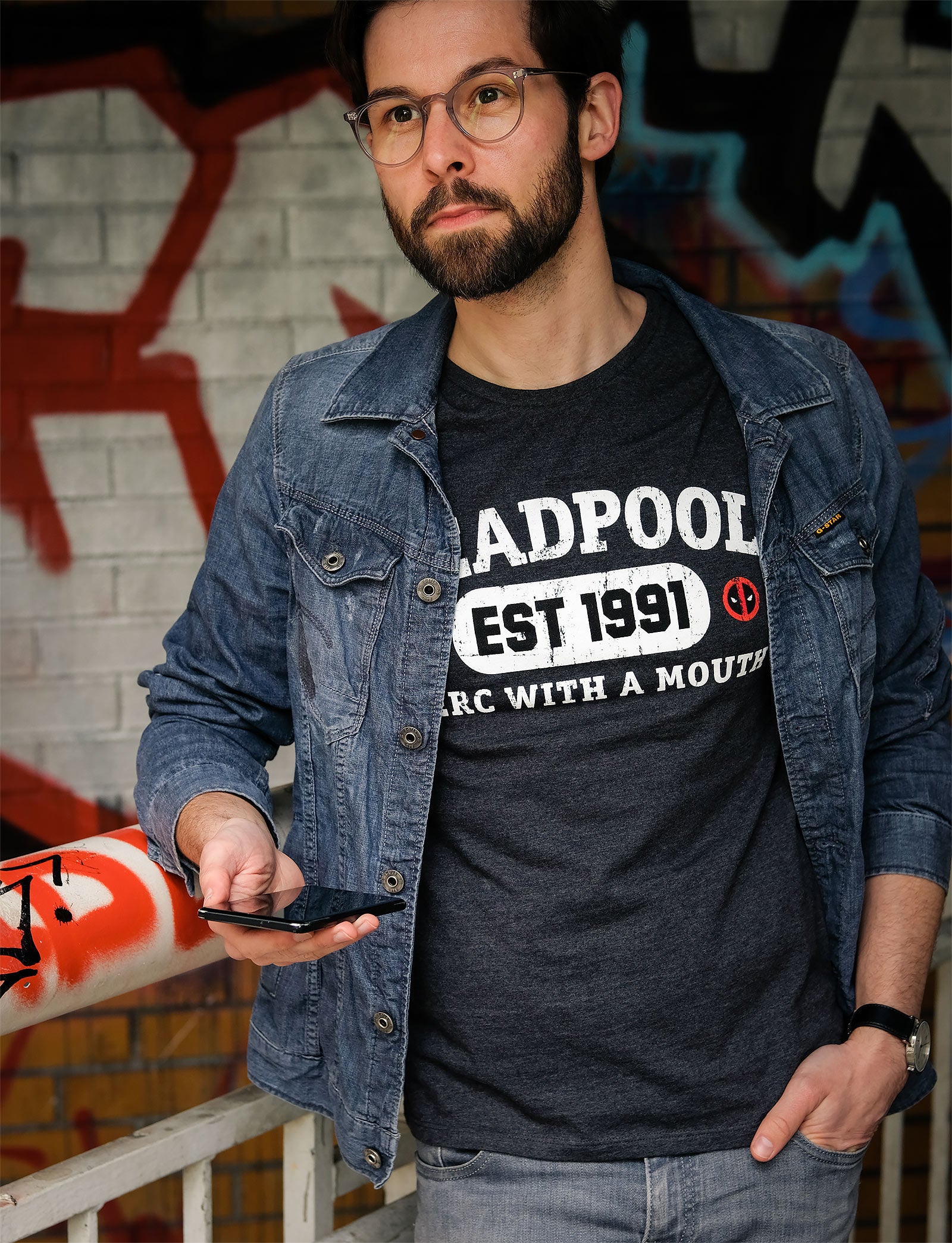 Image produit Deadpool - Est 1991 T-Shirt gris