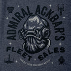 Image produit Star Wars - T-Shirt bleu Admiral Ackbar's Fleet Sales