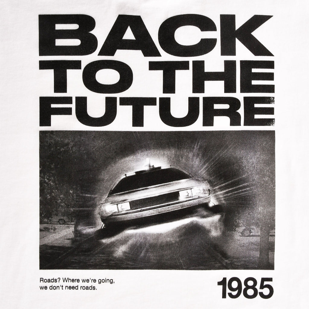 Image produit Retour vers le Futur - T-shirt blanc Back to the Future 1985