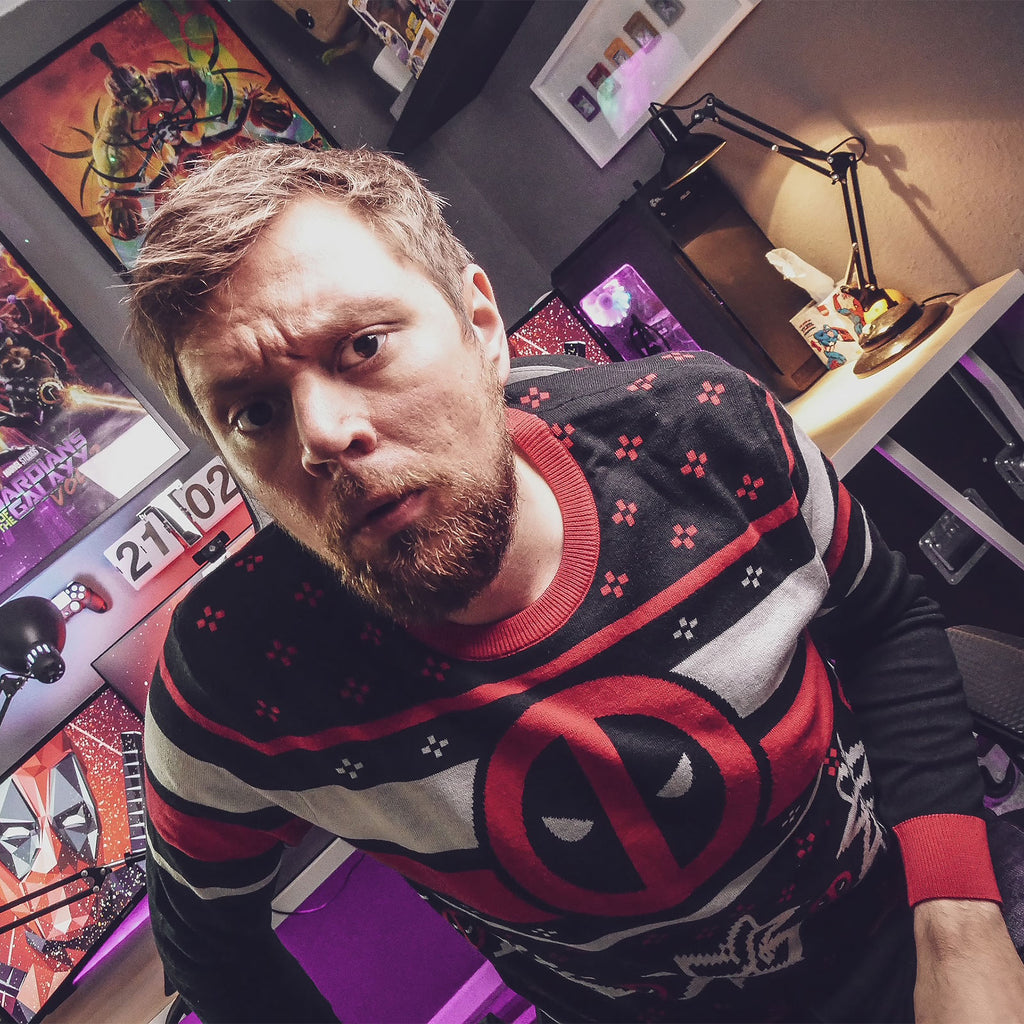 Image produit Deadpool - Pull tricoté avec logo