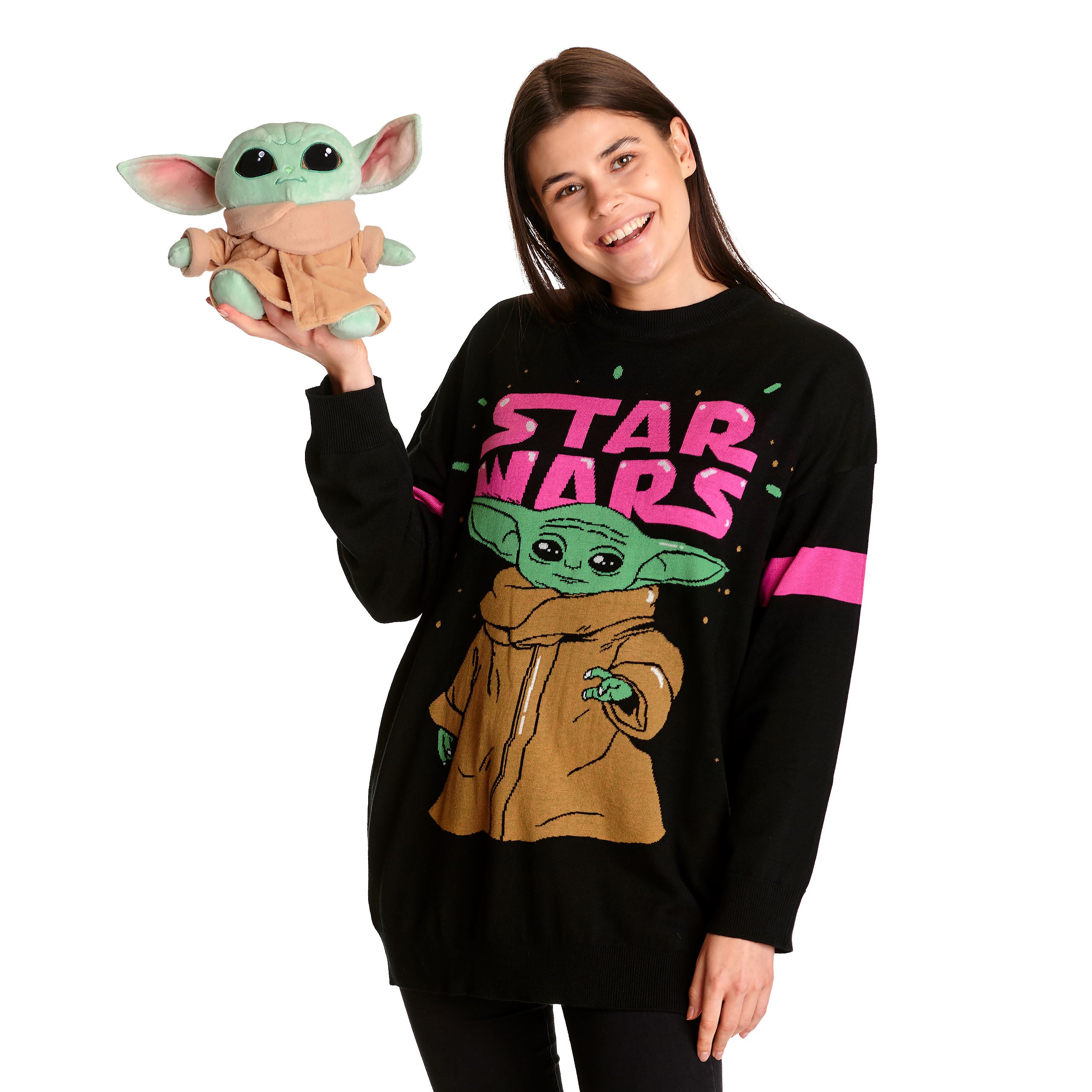 Product image Grogu Oversize Sweater Black - Star Wars The Mandalorian