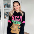 Product image Grogu Oversize Sweater Black - Star Wars The Mandalorian