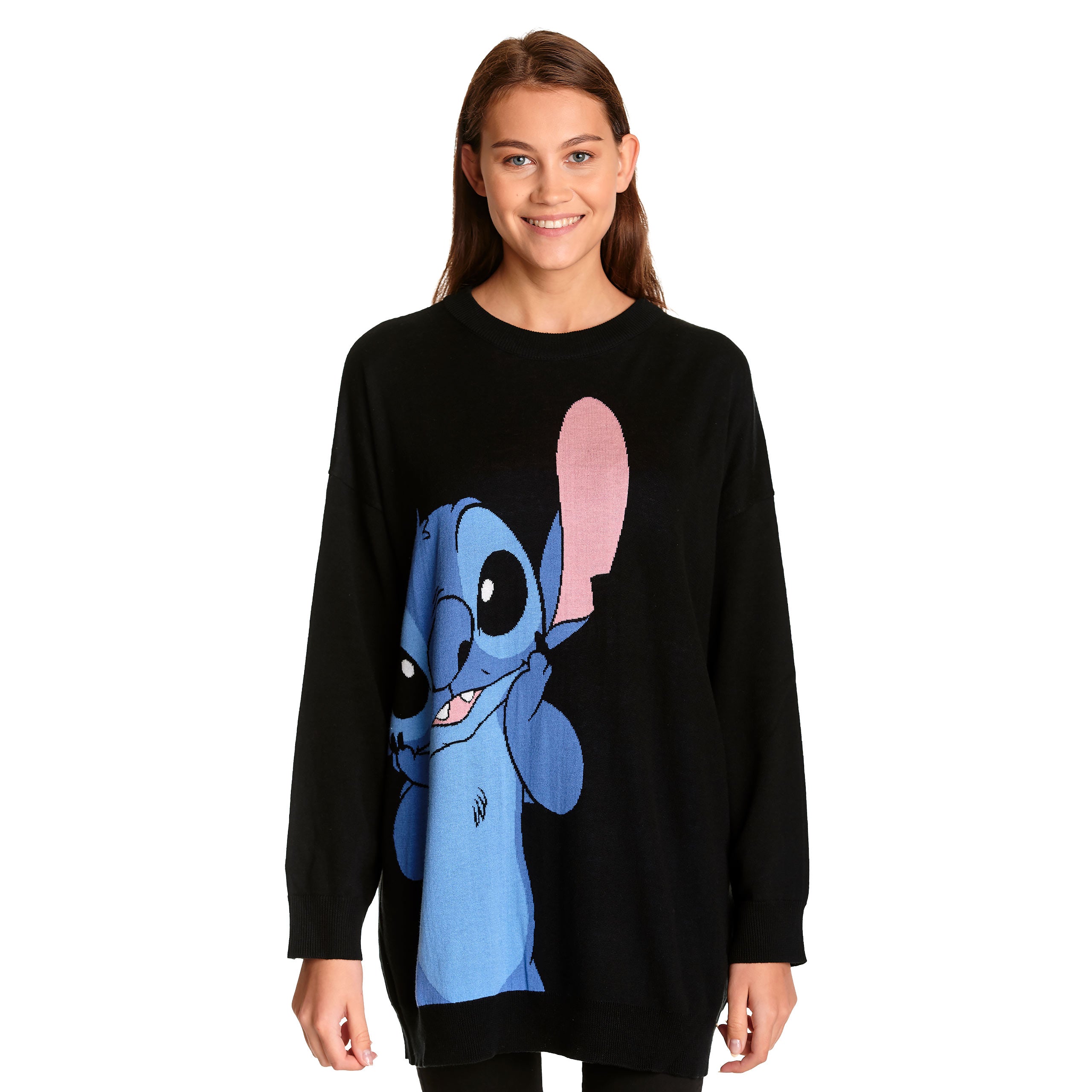 Image produit Lilo & Stitch - Pull Oversize Femme Noir