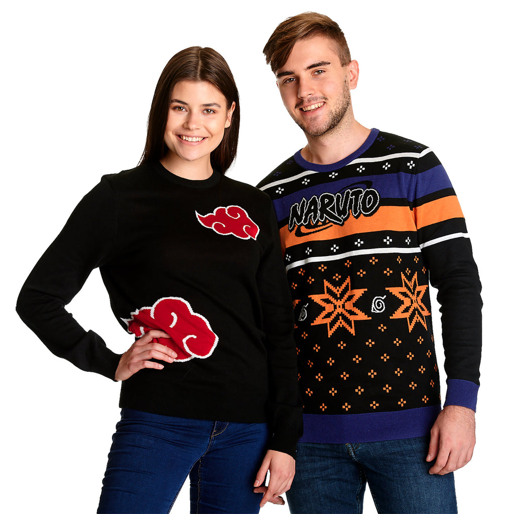 Image produit Naruto - Pull en tricot avec symbole Akatsuki