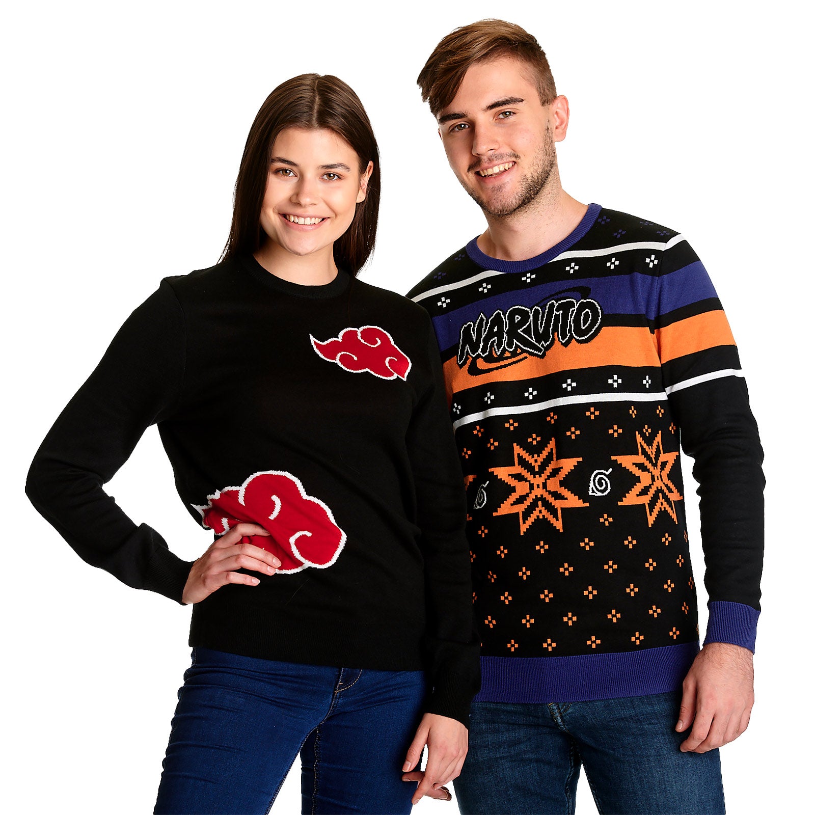 Image produit Naruto - Pull en tricot avec symbole Akatsuki