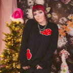 Image produit Naruto - Pull en tricot avec symbole Akatsuki