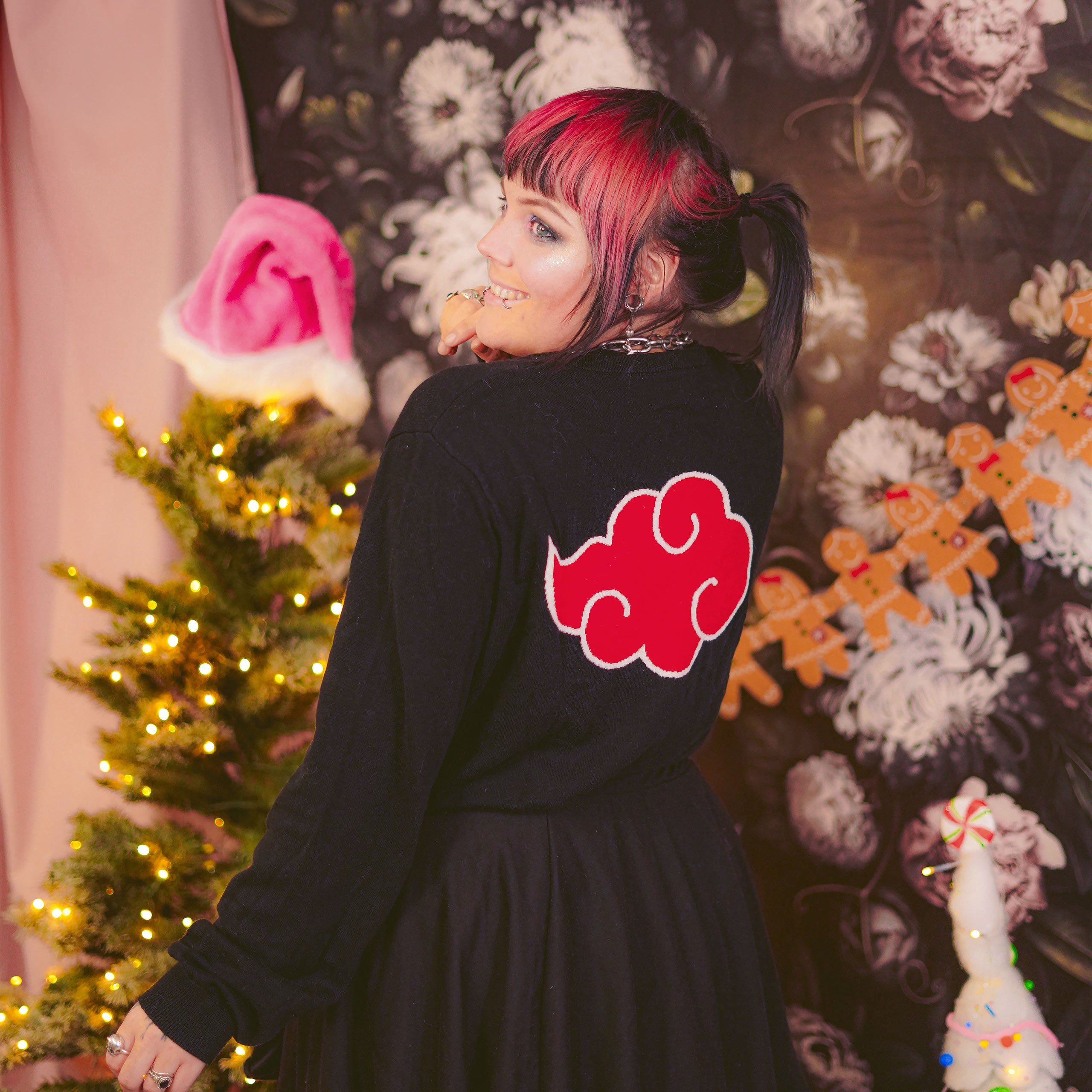Image produit Naruto - Pull en tricot avec symbole Akatsuki