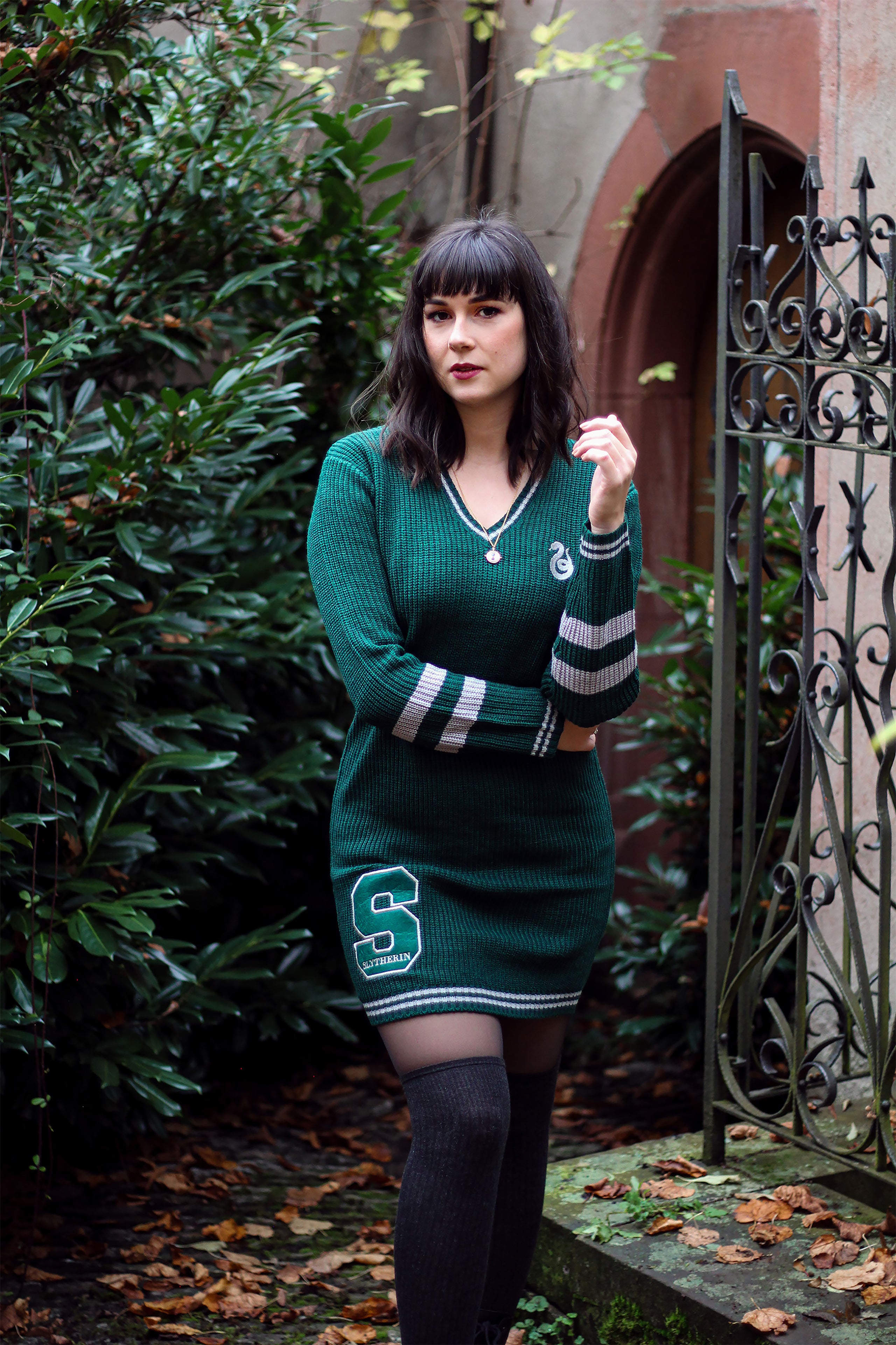 Image produit Harry Potter - Robe en tricot Slytherin verte