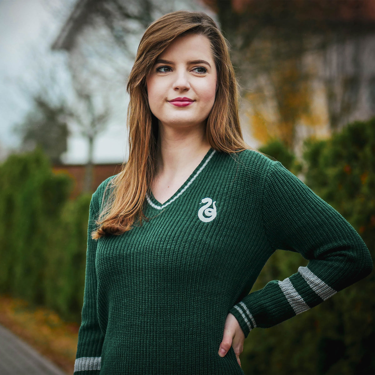 Image produit Harry Potter - Robe en tricot Slytherin verte