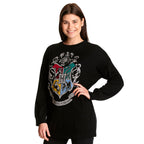 Image produit Harry Potter - Pull oversize noir avec blason de Poudlard
