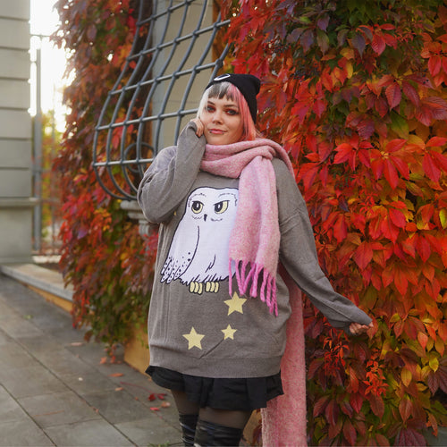 Product image Harry Potter - Hedwig Oversize Sweater gray