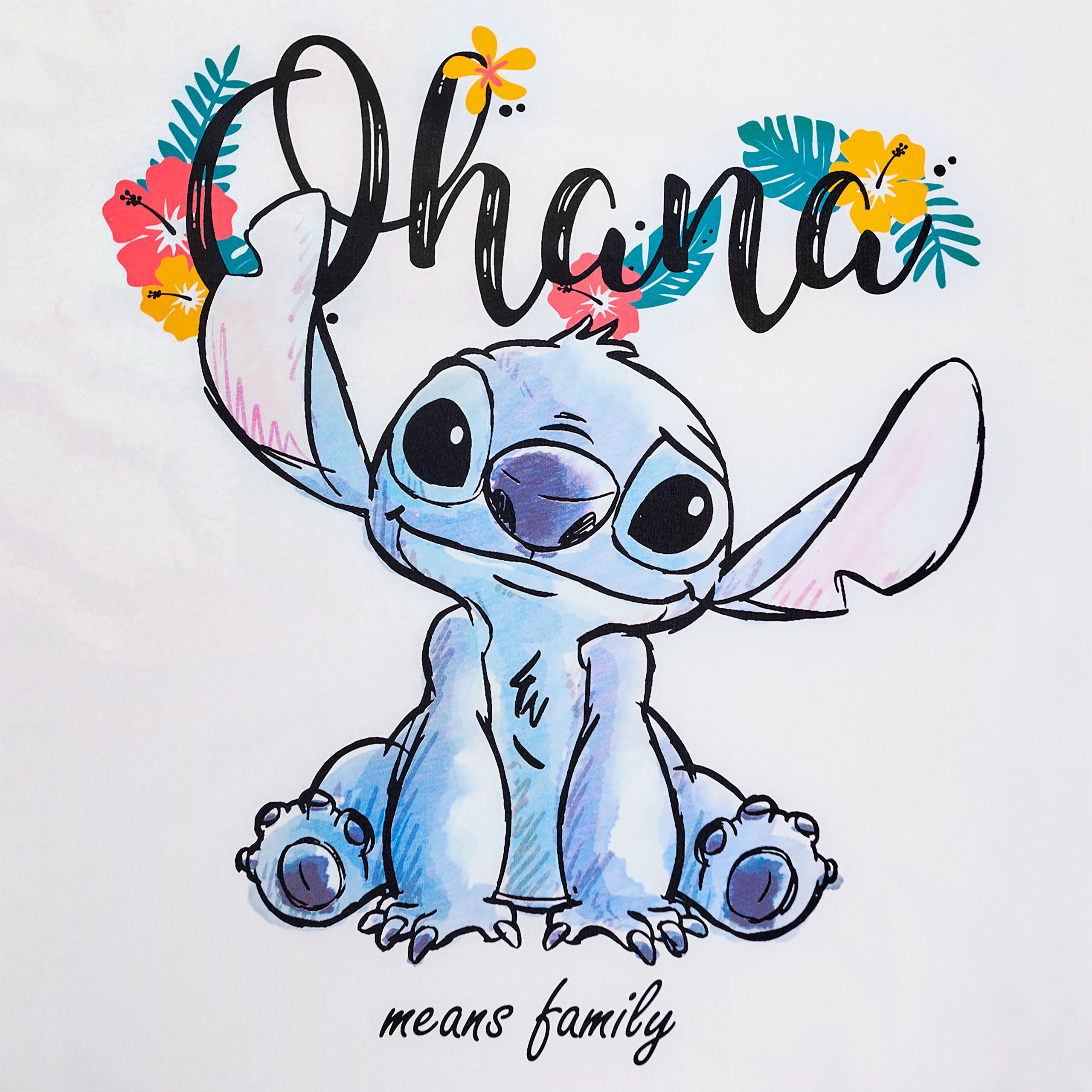 Image produit Lilo & Stitch - T-shirt Ohana pour femmes blanc