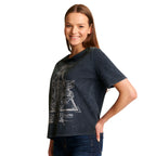 Image produit Harry Potter - T-shirt femme Reliques de la Mort gris