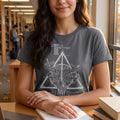 Image produit Harry Potter - T-shirt femme Reliques de la Mort gris