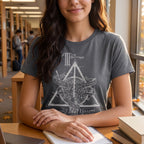 Image produit Harry Potter - T-shirt femme Reliques de la Mort gris