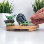 Product image Grogu with Helmet and Tablet Mini Figure Set - Star Wars The Mandalorian