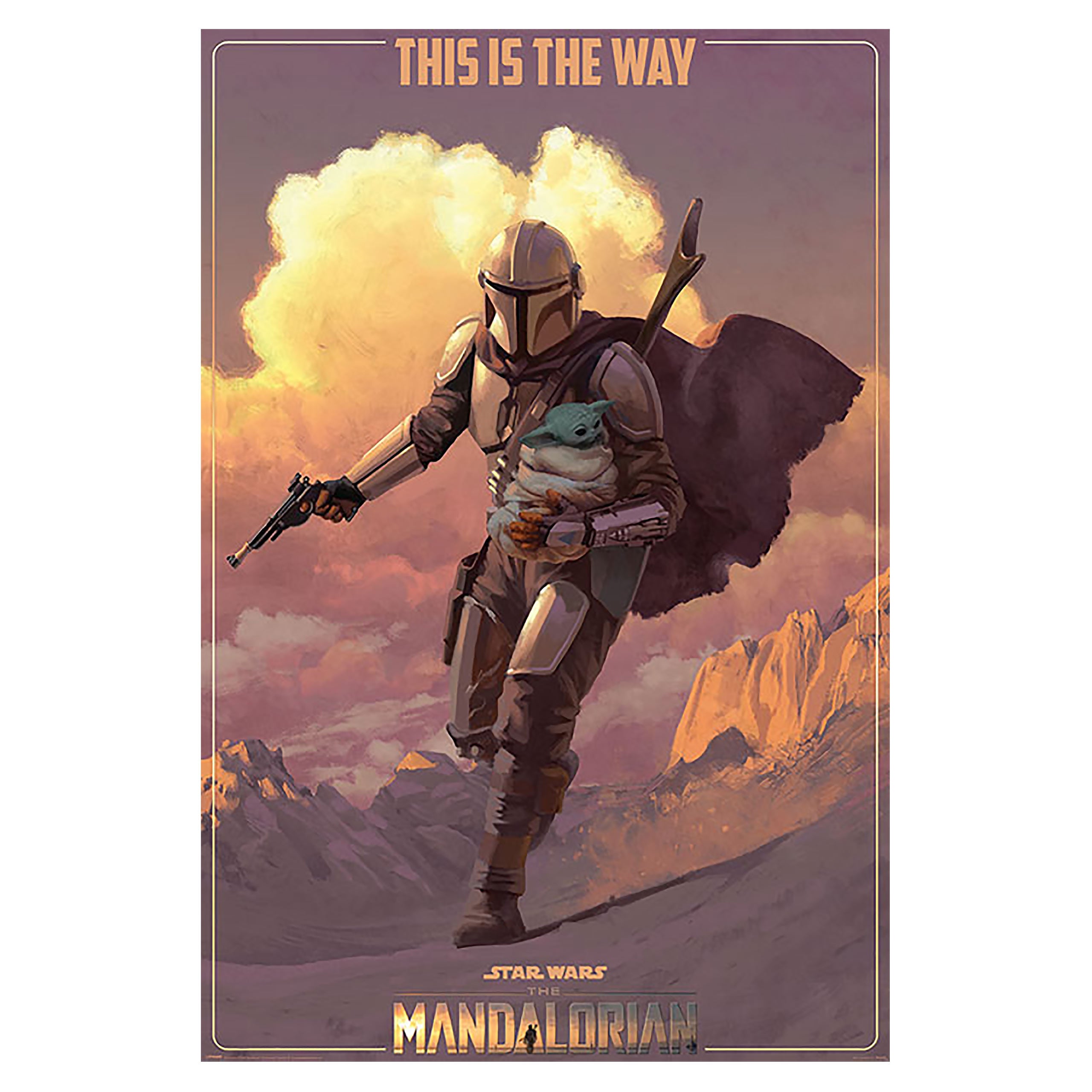 Image produit Poster Maxi Mandalorian on the Run - Star Wars The Mandalorian