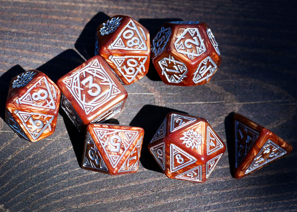 Image produit Witcher - Geralt Monster Slayer RPG Set de dés 7pc avec pièce de collection