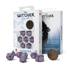 Image produit Witcher - Yennefer Lilas & Baies d'oie Jeu de dés RPG 7pcs avec pièce de collection