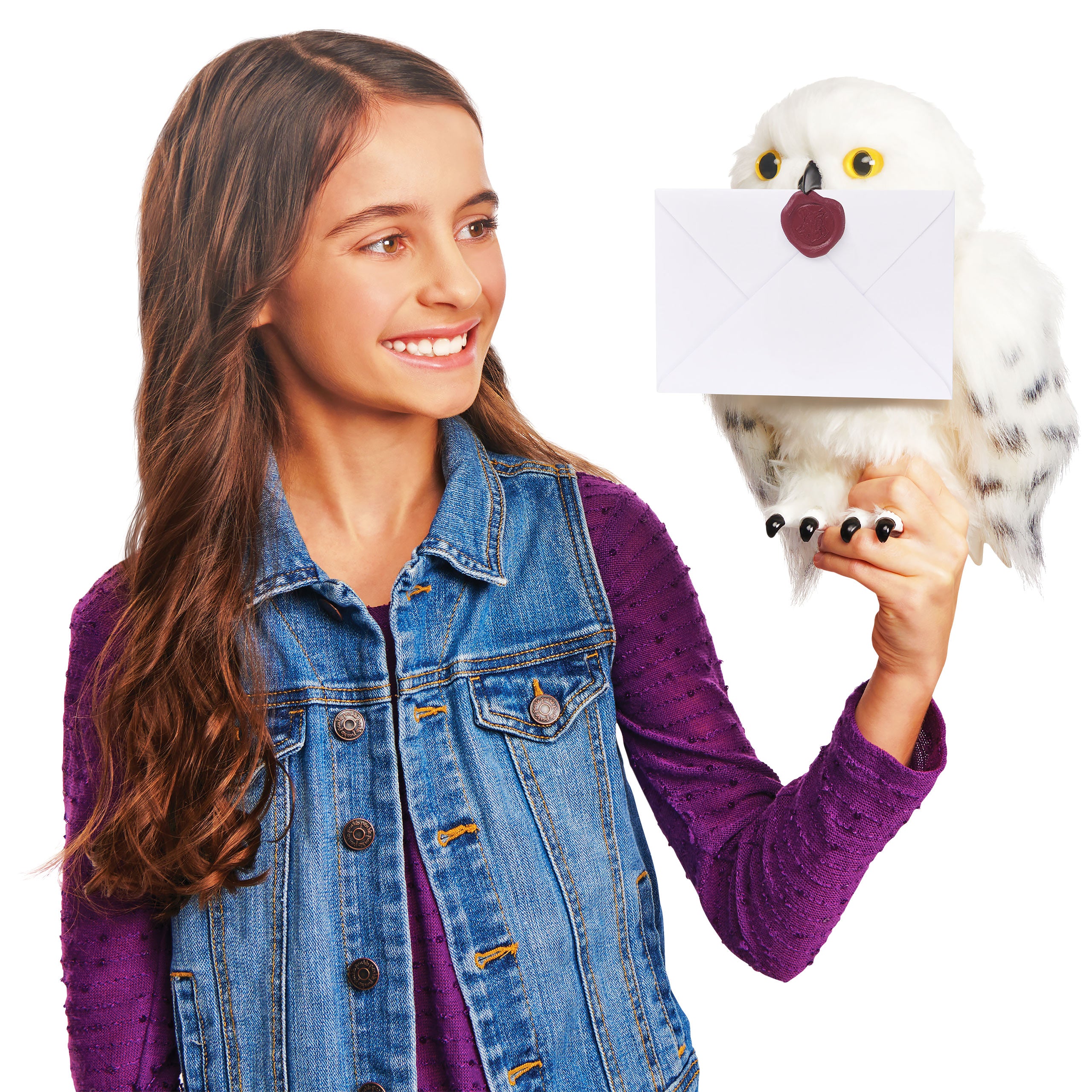 Image produit Harry Potter - Figurine en peluche interactive Hedwig avec son et mouvement