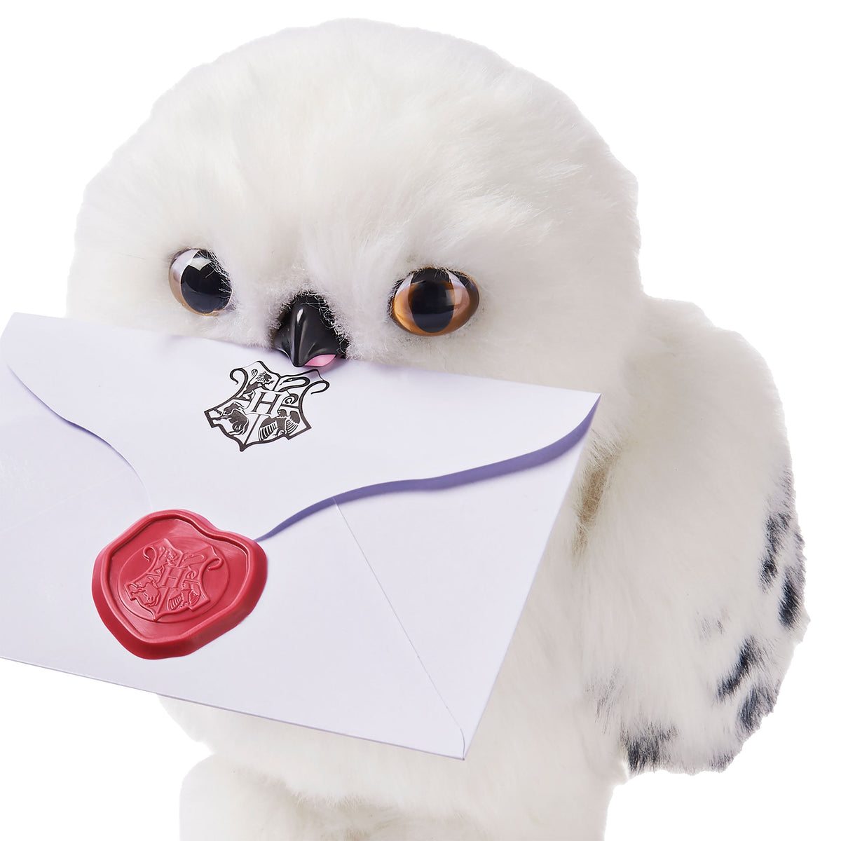 Image produit Harry Potter - Figurine en peluche interactive Hedwig avec son et mouvement